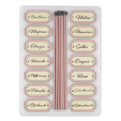 Kräuterstecker 14er Set rosa