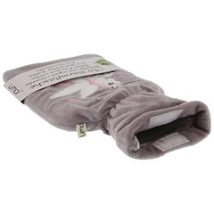 UMOI Öko Naturgummi Kinder Wärmflasche 1 Liter mit kuschligem Fleece und Einhorn