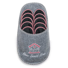 Gästepantoffeln aus Filz – 5 Paar Set Home Sweet Home