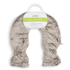 UMOI Nacken Wärmflasche 1.8 Liter mit kuschligem Kunstfell Bezug Mink
