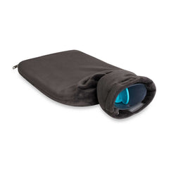 UMOI PVC Wärmflasche 1.8 Liter mit kuschligem Fleece Bezug Grau