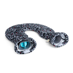 UMOI Nacken Wärmflasche 1.8 Liter mit kuschligem Supersoft Korean Fleece Bezug Pink Leopard