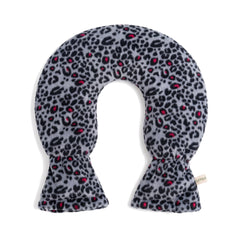 Nackenwärmflasche mit Fleece im Leopardenmuster, 1,8 l