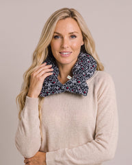 Nackenwärmflasche mit Fleece im Leopardenmuster, 1,8 l
