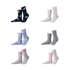 Lustiges Kinder Socken Set Lama & Herzchen 6 Paar
