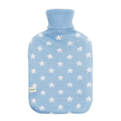 UMOI PVC Wärmflasche 1.8 Liter Strickbezug mit Sternen