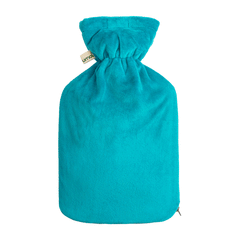 Öko Naturgummi Wärmflasche 1.8 Liter mit kuschligem Supersoft Korean Fleece Bezug