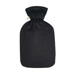 Öko Naturgummi Wärmflasche 1.8 Liter mit kuschligem Supersoft Korean Fleece Bezug