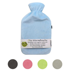 UMOI PVC Wärmflasche 2 Liter Liter mit kuschligem Supersoft Korean Fleece Bezug