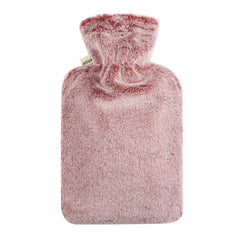 Öko Naturgummi Wärmflasche 1.8 Liter mit kuschligem Rabbit Fell Bezug Grau #1