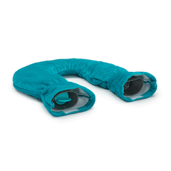 UMOI Nacken Wärmflasche 1.8 Liter mit kuschligem Supersoft Korean Fleece Bezug (Dunkelgrün)