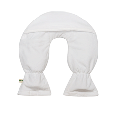 UMOI Nacken Wärmflasche 1.8 Liter mit kuschligem Supersoft Korean Fleece Bezug (Weiß)