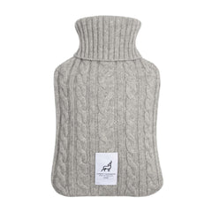 Öko 100% Kaschmir Wärmflasche Zopfmuster