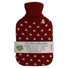 Wärmflasche Strickbezug mit Sternchen