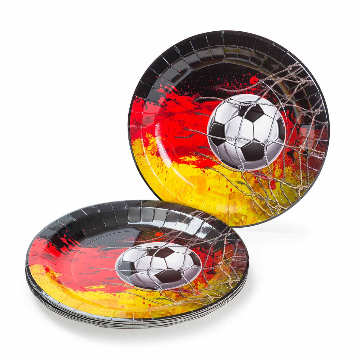 Fußball Fan Teller 350gsm 23cm 10 Stück