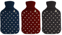 Wärmflasche Strickbezug mit Sternchen