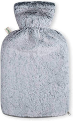 UMOI PVC Wärmflasche 1.8 Liter mit weichem Fellbezug