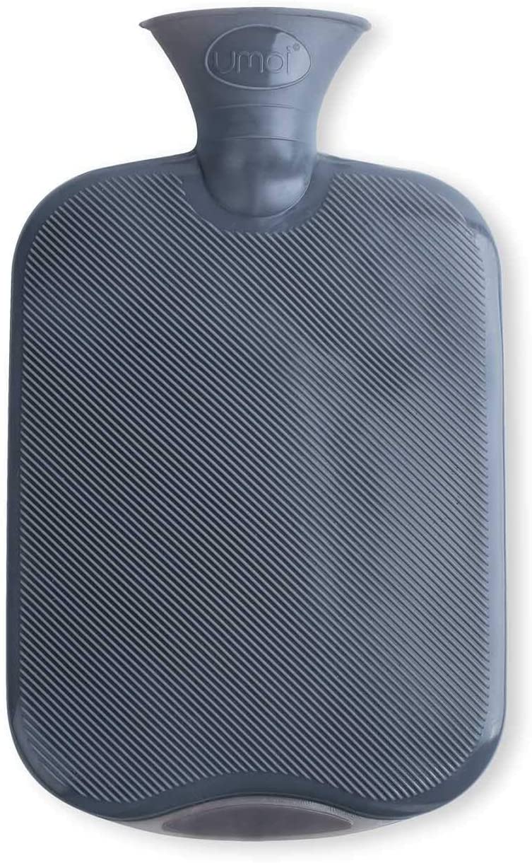 UMOI PVC Wärmflasche 1.8 Liter mit weichem Fellbezug