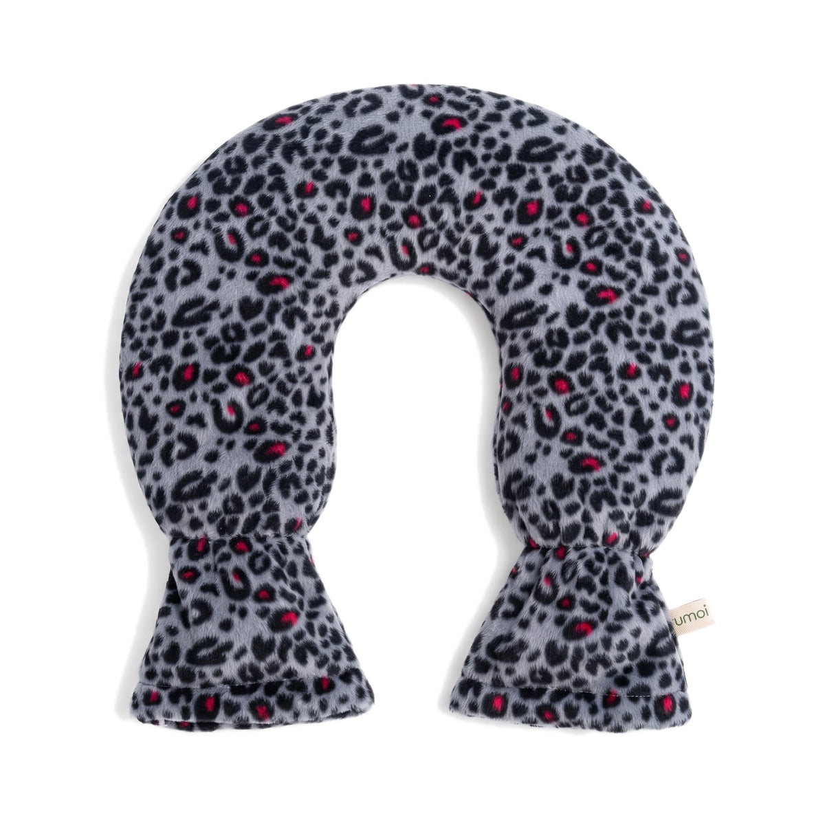 Nackenwärmflasche mit Fleece im Leopardenmuster, 1,8 l