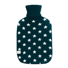 UMOI PVC Wärmflasche 1.8 Liter Strickbezug mit Sternen