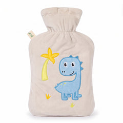 Kinderwärmflasche mit gesticktem Dino, 1 l