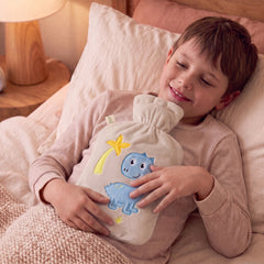 Kinderwärmflasche mit gesticktem Dino, 1 l