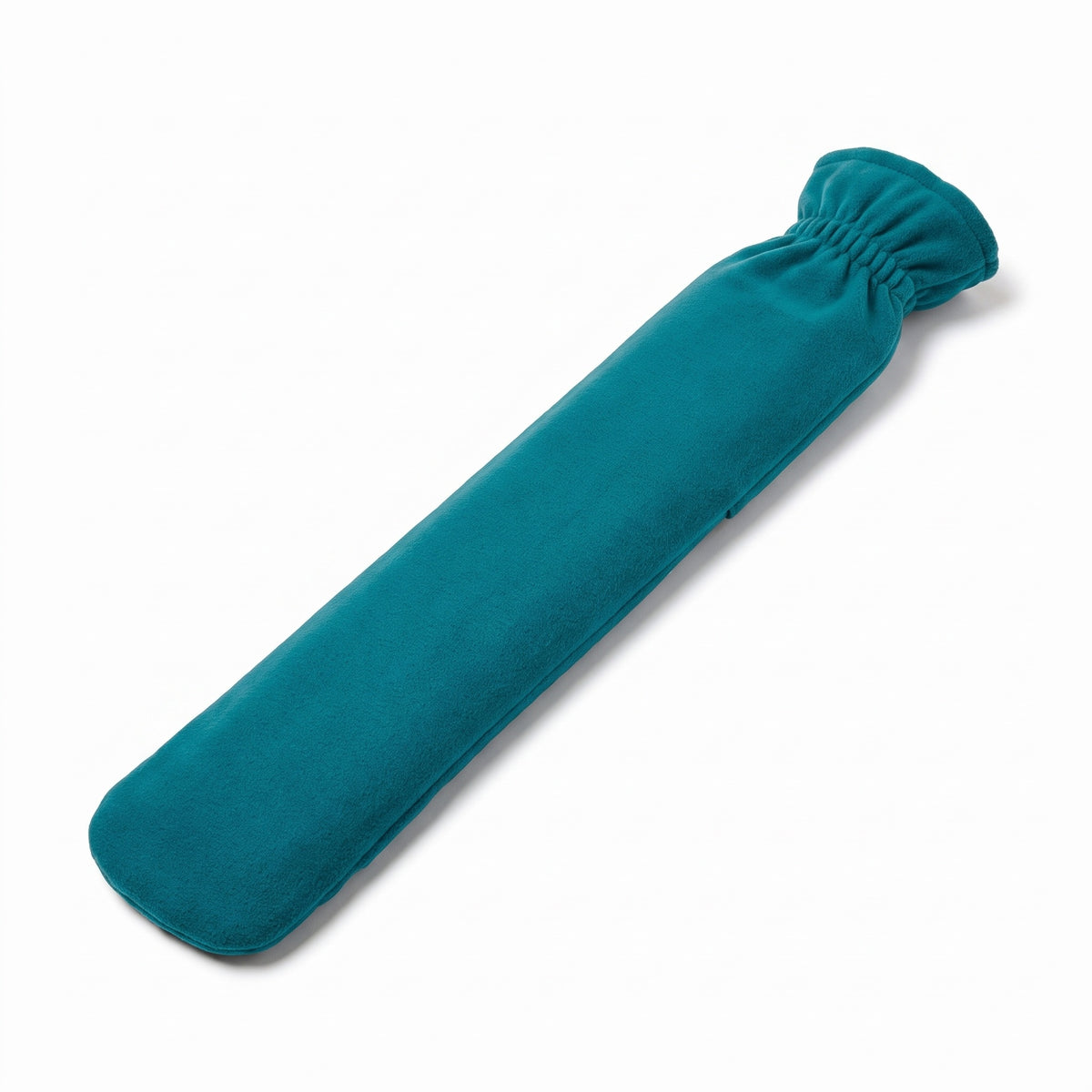 Lange Wärmflasche mit Fleece-Bezug, 77 cm