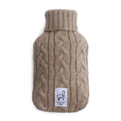 Wärmflasche mit Baby-Alpaka-Strickbezug, 1,8 l