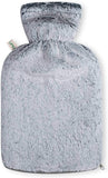 PVC Wärmflasche 1.8 Liter mit weichem Fellbezug