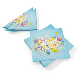 Happy Birthday Servietten 33x33 20 Stück Ballons