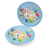 Happy Birthday Teller 350gsm 10 Stück Ballons