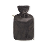 UMOI PVC Wärmflasche 1.8 Liter mit kuschligem Fleece Bezug Grau